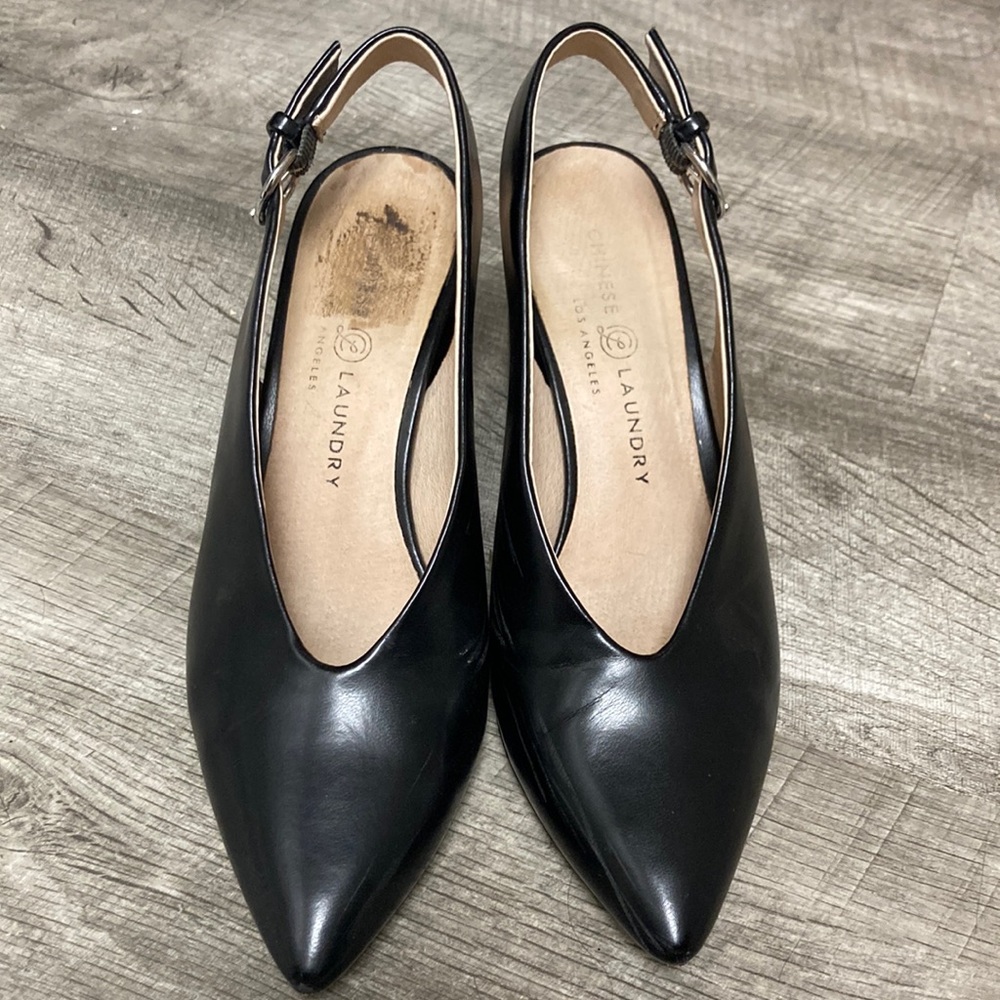 Sling back heel